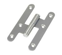 Pernio Inox Canto Redondo Sin Remate 100 mm. Derecha