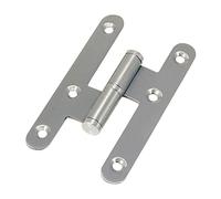 Pernio Inox Canto Redondo Sin Remate 100 mm. Izquierda