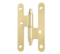 Pernio - pernio latonado de canto redondo, instalado a la derecha, ideal para puertas, fabricado en acero resistente, ofrece durabilidad y seguridad.