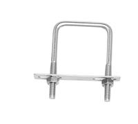 Perno 304 Acero inoxidable M10 M12 Perno cuadrado Tornillo en U Tuercas de abrazadera cuadrada Placa Deflectores Juego de pernos en U(M10x70x100mm(1set))