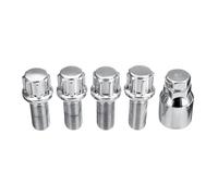 Perno bloqueo Compatible con RS4 RS5 RS6 R8 Para TT TTS TTRS 5 pernos bloqueo rueda acero M14 x 1,5 mm tuercas rueda con bloqueo sujetadores aleación
