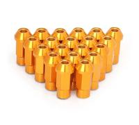 Perno bloqueo Compatible Con Suzuki Tuercas De Aluminio Tuercas De Rueda, Pernos De Rueda, M12 X 1,25, M12 X 1,5, 50 Mm, 20 Unidades(Gold,M12x1.5)