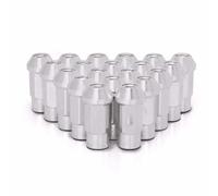 Perno bloqueo Compatible Con Suzuki Tuercas De Aluminio Tuercas De Rueda, Pernos De Rueda, M12 X 1,25, M12 X 1,5, 50 Mm, 20 Unidades(Silver,M12x1.25)