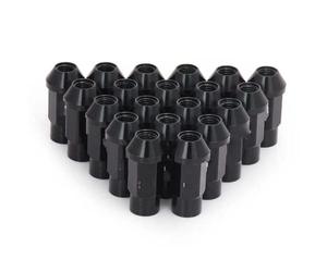 Perno bloqueo Compatible Con Suzuki Tuercas De Aluminio Tuercas De Rueda, Pernos De Rueda, M12 X 1,25, M12 X 1,5, 50 Mm, 20 Unidades(Black,M12x1.25)