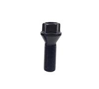 Perno bloqueo Compatible Con X1 X2 X3 X4 X5 X6 E70 E71 5 piezas de pernos y tuercas para ruedas de coche tornillos de acero negros pernos de rueda accesorios para ruedas.(Black L)