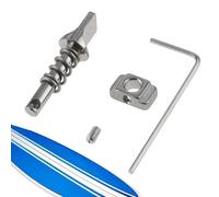 Perno De Aleta De La Tabla De Surf - Kit De Acero Inoxidable, Tornillos De Instrucción Rápida | Conjunto De Rosca De Pulgar Robusto, Sujetador De Muelle Ligero Con Junta Para Timón De Cola O Pla