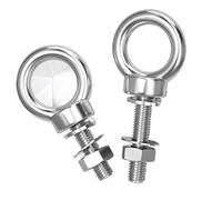 Perno de argolla autorroscante, 2 piezas Pernos M3 M4 M5 M6 M8 M10 M12 Tornillo de argolla de elevación de rosca métrica larga extendida de acero inoxidable 304(M12x40mm)