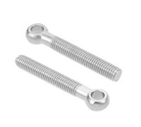 Perno de argolla de hombro 2 piezas Pernos de argolla de elevación de maquinaria de acero inoxidable M12x60mm-Rosca métrica M12x120mm for válvulas de compuerta(M12x80mm)