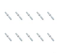 Perno de barra de motosierra M8 plateado para MS500i MS651 MS661 MS661C-M sustituye a 00006642417 Kit de piezas de reparación robustas de alta resistencia fácil de instalar (10 piezas)