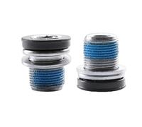 Perno de Biela Montaje Eje Pedalier Bicicleta Acero 2 Piezas para Bicicleta | Tornillos de Brazo de Biela Para Eje de Ciclismo Mujer Hombre Montaña y Carretera Ciclismo