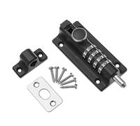 Perno de bloqueo de combinación de 4 dígitos Combi Bolt Establecer su propio código Cerradura de puerta corredera Espesar Aleación de zinc sólido Seguridad Cerradura deslizante Cerradura de perno