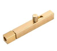 Perno de bloqueo de puerta de aleación de aluminio con pestillo, estilo montado para puertas de balcón, gabinete y restaurante con tornillos (10 pulgadas)