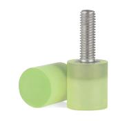 Perno de cabeza adhesivo de absorción de impacto, amortiguación y prevención de colisiones, revestimiento de poliuretano de acero inoxidable 304, M4-M12(1pcs M6X100X15X15)