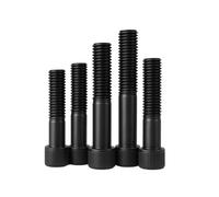 Perno de cabeza cilíndrica hexagonal de acero de aleación de 12,9 niveles 5#6#-1/2" DIN912 - Patrón antideslizante roscado negro for fijación de maquinaria industrial(2-3/4 (69.85mm),1/2-20(1Pcs))