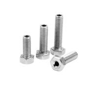 Perno de cabeza hexagonal hueco acero inoxidable 304 M4 M5 M6 M8 M10 rosca completa, orificio pasante hexagonal externo longitud 6-80mm 2-10 Uds.(M10x60mm (2pcs))