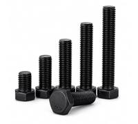 Perno de cabeza hexagonal métrico, acero de aleación de grado 12.9, acabado de óxido negro, sujetador de máquina de alta resistencia for automoción, bicicletas, maquinaria