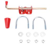 Perno de caña de anclaje de puerta resistente, anclaje de puerta de granja de 17,3 pulgadas, varilla de caída para cerca de ganado, accesorio para tubo de hierro, evita que se