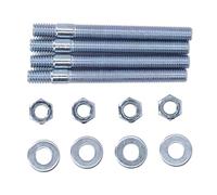 Perno de Carburador, Juego de Pernos de Carburador de 3,5 Pulgadas, Kit de Pernos de Montaje de Carburador de Metal con Espaciadores para Colector de Admisión de Roscas de 5/16