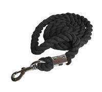 Perno de cuerda de caballo con clip suave y duradero para ganado, cuerda líder de caballo, color negro, 3 m