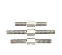 Perno de doble cabeza de acero inoxidable, El perno prisionero de doble extremo del acero inoxidable 304 atornilla tamaños múltiples hilo izquierdo y derecho(Nut M10 Right (1Pc))