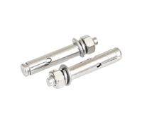 Perno de expansión explosivo de acero inoxidable 304 M6-M20 Pernos de anclaje para hormigón con manguito de tornillo hexagonal (M6x100mm(5pcs))