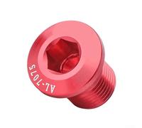 Perno de extensión de suspensión de desviador M10x1.0, tornillo tensor de guía de cadena de aleación de aluminio 7075 para bicicleta de carretera MTB, negro anodizado CNC (rojo)