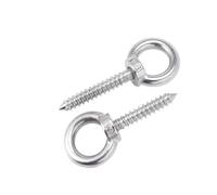 Perno de gancho de ojo, Tornillo autorroscante con anillo de elevación 304, gancho autoperforante, tipo ojo oveja, tornillo for madera M4-M12(M8x40mm)