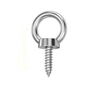 Perno de gancho de ojo, Tornillos de ojo acero 304, paquete 2, M4 a M16(M8*60)