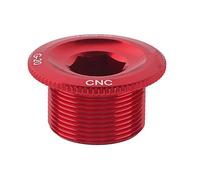 Perno de la manivela de la bicicleta, Tornillo de la biela de la aleación de aluminio de la bicicleta Tornillo de la fijación de la manivela del cigüeñal (rojo)