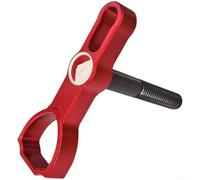 Perno de mango plegable de aleación de aluminio mecanizado CNC para bicicletas plegables Poday, vástago plegable y compatibilidad de marco (rojo)