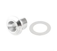 Perno de manivela autoextraíble y kit de tapa M30 para Sram para Dub Crankset Acabado rojo (plata)
