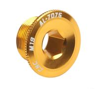 Perno de manivela de aleación de aluminio para bicicleta de montaña Ixf M19 M15 M20 tornillo de plato negro rojo púrpura oro rosa pieza de fijación colorida (dorado-M19)