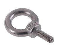 perno de ojo, 1 Uds. M4 M5 M6 M8 cáncamo de acero inoxidable, anillo elevación marina, orificio bucle for tornillo for cuerda Cable, cáncamos(M6)