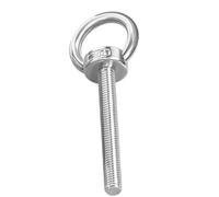 perno de ojo anular 1 Uds M3 M4 M5 M6 M8 M10 M12 M14 M16 M20 M24 304 tornillos de ojo elevación acero inoxidable tornillo gancho anillo redondo para Colgar y Fijar(M10x50mm)