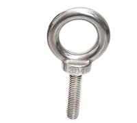 perno de ojo anular 2 uds M10 * 30/M10*40/M10*50/M10*60MM 304 anillo de pernos ojo elevación acero inoxidable agujero bucle for Cable para Colgar y Fijar(60mm)