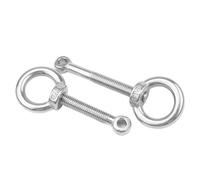 Perno de ojo autorroscante, pernos M5 ~ M20 * 20~300 mm 304 Anillo de ojal de acero inoxidable Enlace Ojo de pez Deslizamiento con juego de tuercas de elevación(M10x130mm)