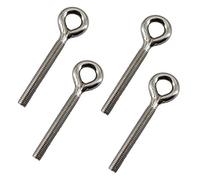 Perno de ojo de acero inoxidable M12 de vástago largo roscado Rod Ringbolt anillo cerrado ojal perno