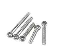 Perno de ojo de acero inoxidable， Sujetador de anclaje perno enlace anillo articulado métrico acero inoxidable 304 M5-M24 11 piezas(45mm,M12-1pcs)