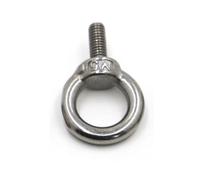 Perno de ojo de elevación 5 uds M3 M4 M5 M6 M8 M10 M12 DIN580 cáncamo de acero inoxidable 304, tornillo ojo elevación marino, anillo con orificio for Cable, cuerda(M8)