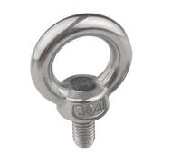 Perno de ojo de elevación Tuercas de ojo elevación acero inoxidable M3 M4 M5 M6 M8 M10 M12 304/anillo tornillo tornillos tuerca enganche anillo cáncamo(M6 2pcs)