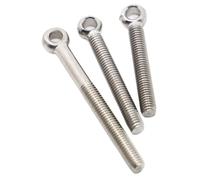 Perno de ojo de pez de acero inoxidable con, Pernos de ojo pez con eslabones anillo, rosca M5-M12 acero inoxidable 304, 20-100mm, paquete 1/2/5 Uds(M10 1pc,50mm)