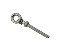 Perno de ojo largo de acero inoxidable 316 para columpio para tornillo | Acero de grado marino, diseño de anillo extendido, alta capacidad de carga, ideal para columpios y suspensión (para M6)