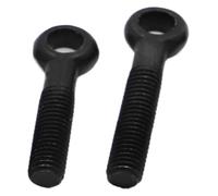 Perno de ojo, M6 M8 M10 M12, perno acero al carbono negro, anclaje con bisagra doble cabeza, longitud 25-100 mm(M8 2pcs,60mm)