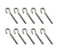 Perno de ojo M8 de acero inoxidable de vástago largo roscado varilla redonda gancho ojal perno tornillo