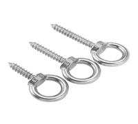 perno de ojo, Tuerca de ojo acero inoxidable 304 Tornillo autorroscante Ojo oveja Anillo redondo Gancho M4 M5 M6 M8 M10 M12 Pernos inoxidable))(50mm*M5 (1Pcs))