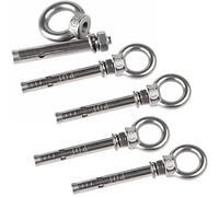 Perno de perno de ojo de hormigón, perno de expansión de ojo de hormigón M6x70, 304 de acero inoxidable de alta resistencia de anclaje de anillo de tornillo para mampostería de hormigón de techo