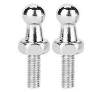 Perno de perno prisionero de bola de aleación de aluminio CNC Reemplazo de puntales de gas duraderos de alta precisión para elevadores de capó M8 M6 Plata 2 piezas (Msh)