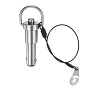 Perno de posicionamiento de acero inoxidable con sistemas de liberación de botón para la producción de aviación y equipo de seguridad ronda pasador de bloqueo con cable de cordón