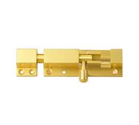 Perno de puerta antirrobo de acero inoxidable para instalaciones seguras en interiores y exteriores, montaje horizontal o vertical, acabado dorado, compatible con puertas de madera y (B)