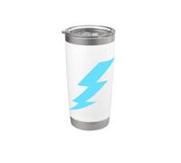 Perno de rayo azul claro Vaso térmico de acero inoxidable de doble pared